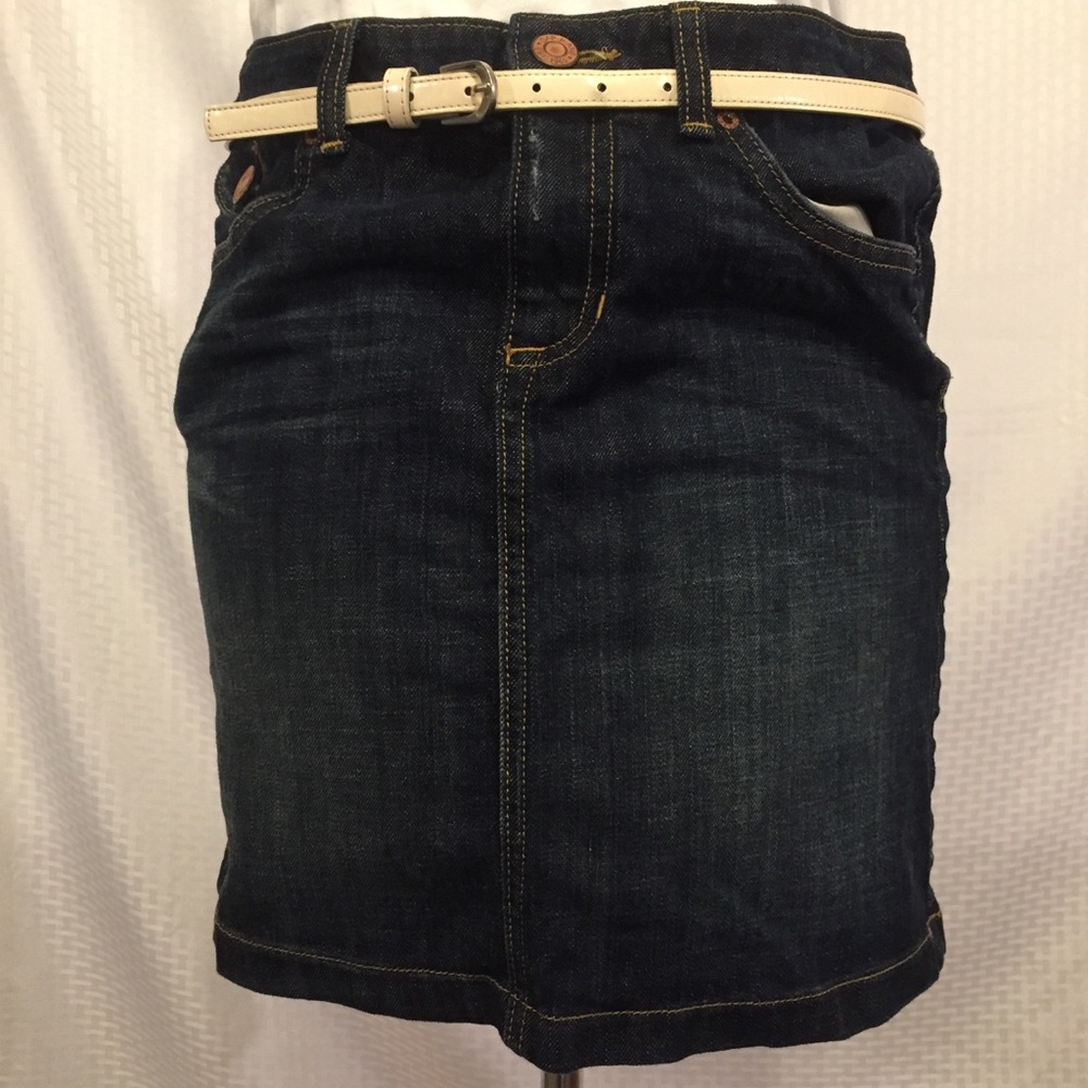GAP Women's Denim Mini Skirt Distressed, Size 10